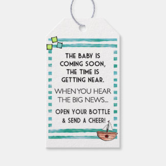 Baby Shower Wine Tag