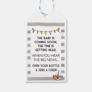 Baby Shower Wine Tag