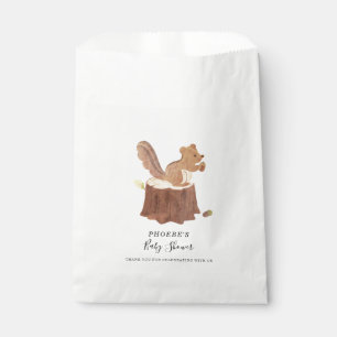 Baby Shower Woodland Forest Creature Squirrel Favour Bag