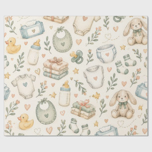 baby shower wrapping paper