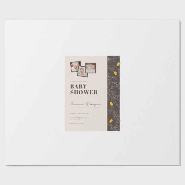 baby shower wrapping paper (Flat)