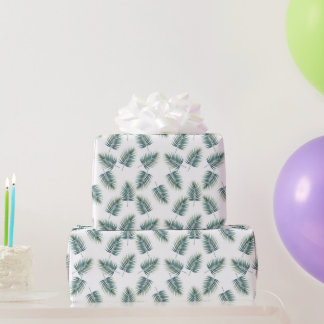Baby Shower Wrapping Paper Fern Pattern Dinosaur