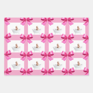 Baby Shower Wrapping Paper Sheets, Matte 19" x 29"