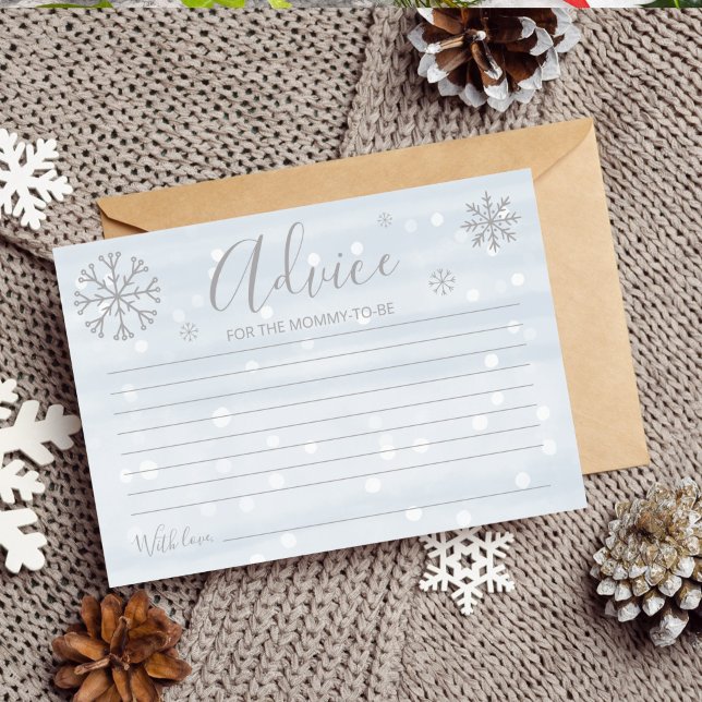 Baby showers de neige d'hiver Cartes (Créateur téléchargé)