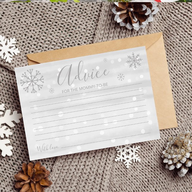 Baby showers de neige d'hiver Cartes (Créateur téléchargé)