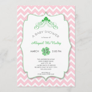 Baby showers Invitations de la Saint Patrick