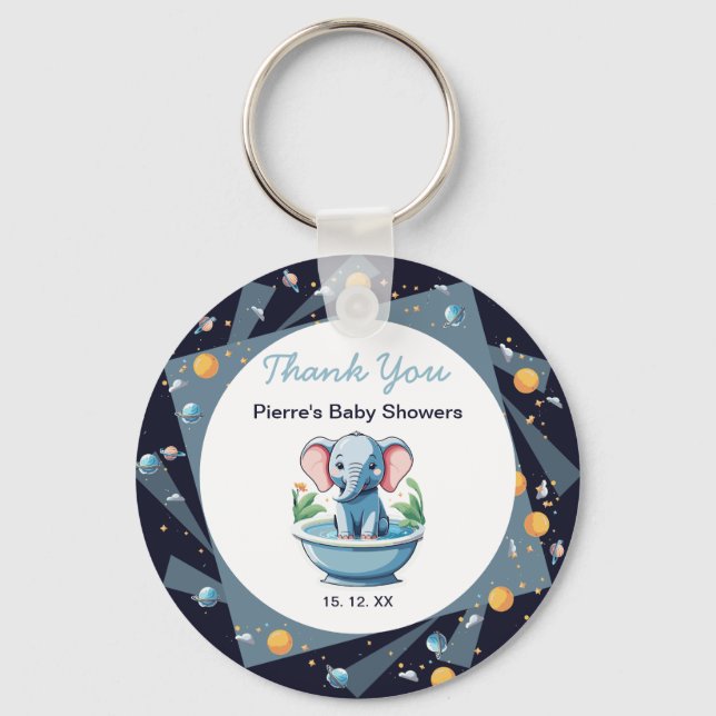 baby showers  keychain (Front)