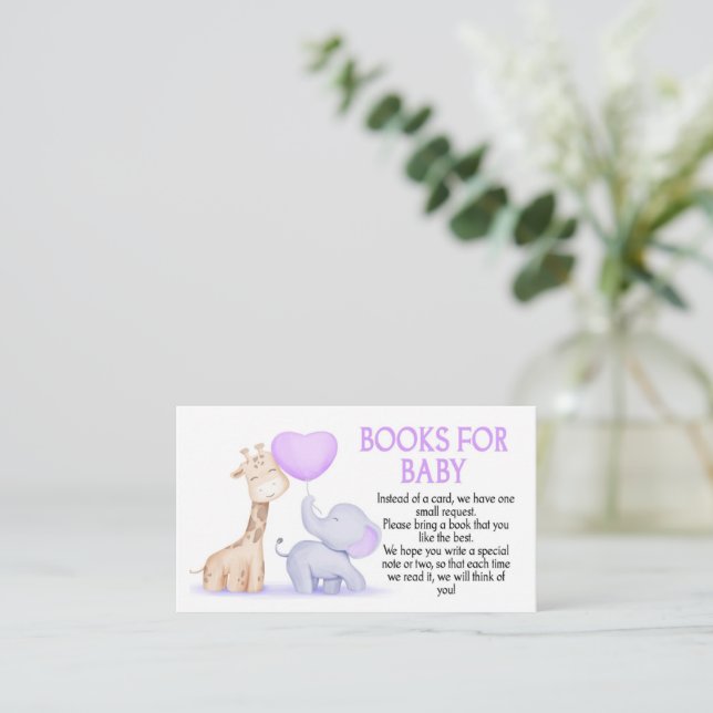 Baby showers pour carte bébé, éléphant (Debout devant)