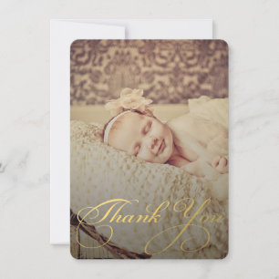 Baby Sip & See Thank You Birth Announcement