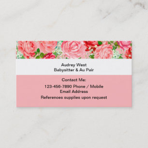 Baby Sitter Et Au Pair Cartes de visite