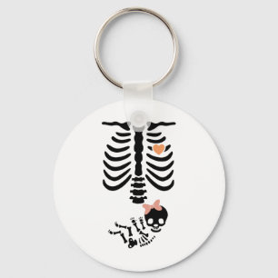 Baby Skull Skeleton Halloween Costume Keychain