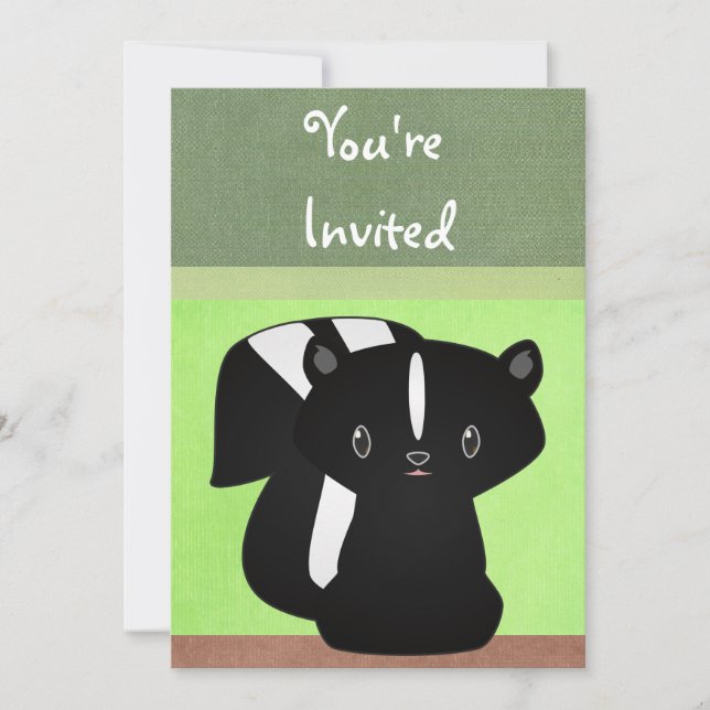 Baby Skunk Invitation (Front)