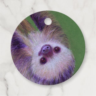 Baby Sloth Favour Tags