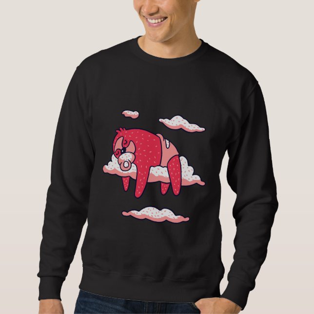 Baby Sloth Sleeping Sweatshirt (Front)