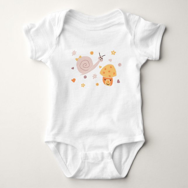 Baby snail bodysuit (Front)
