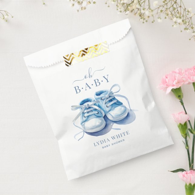 Baby Sneakers Baby Shower, Boy Baby Shower Favour Bag (Sealed)