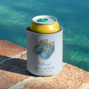 Baby Sneakers Sports Baby Shower Can Cooler