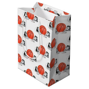 Baby Sneakers With Basketball Medium Gift Bag