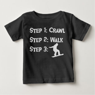 Baby snowboarding shirt
