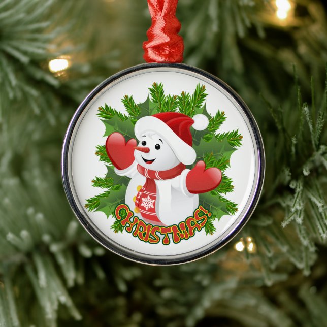 Baby Snowman avec ornement de flocons de neige en  (Arbre)