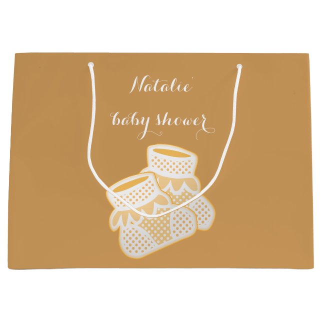 baby socks - sunflower large gift bag (Front)