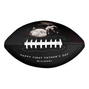 Baby Sonogram First Father's Day Custom Name Football