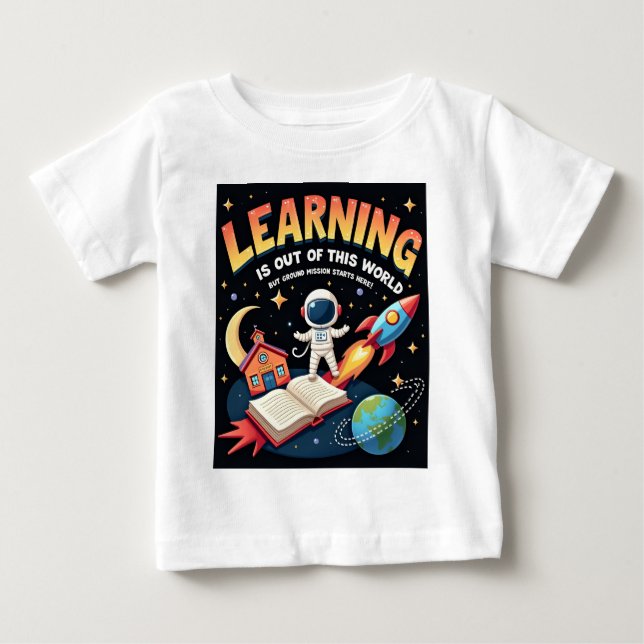 Baby space-learning T-Shirt (Front)