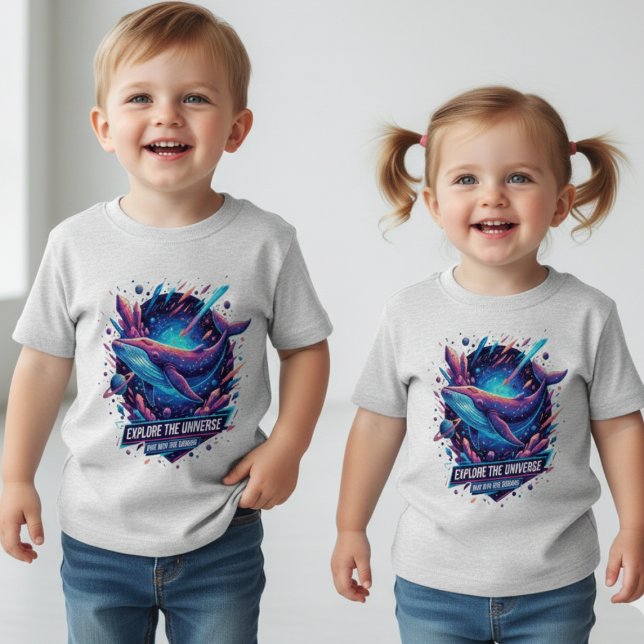Baby Space Whale Explore The Universe Tee (Creator Uploaded)
