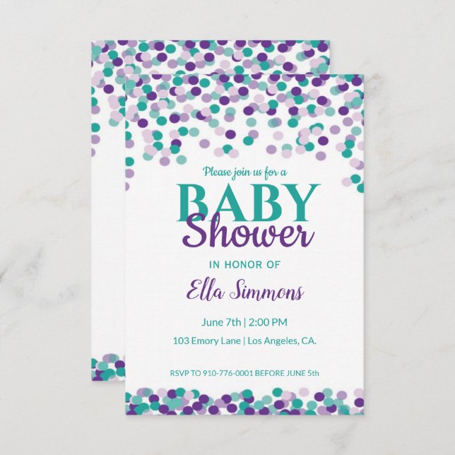 Baby Sprinkle | Baby Shower Invitation (Front/Back)