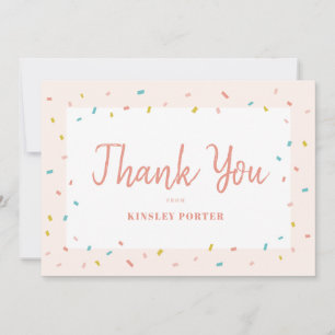 Baby Sprinkle baby shower thank you note