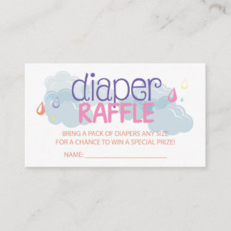 Baby Sprinkle Diaper Raffle Ticket Enclosure Card