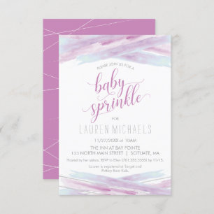 Baby Sprinkle Invitation - Customize, Girl, Pink