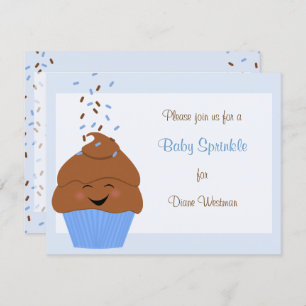 Baby Sprinkle Invitation in Blues