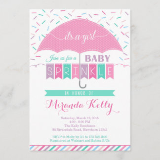 Baby Sprinkle Invitation / Umbrella Invitation