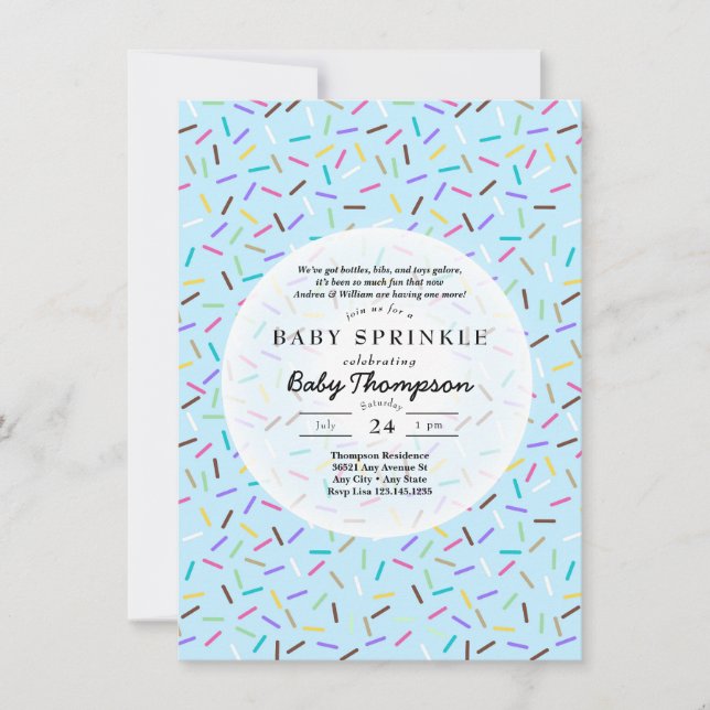 Baby Sprinkle Invitations (Front)