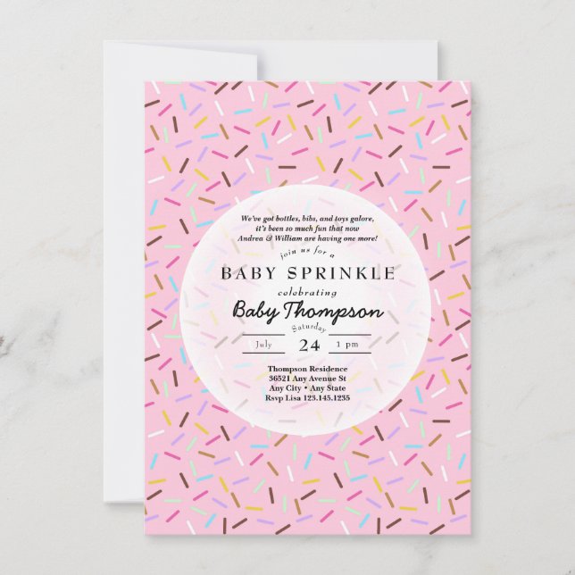 Baby Sprinkle Invitations (Front)
