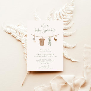 Baby Sprinkle Invite, Baby Boy Sprinkle Neutral Invitation