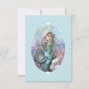 Baby Sprinkle Invite Insert Mermaid and Baby