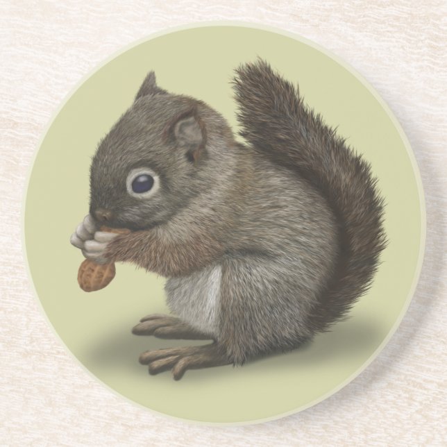 Baby Squirrel Coaster (Front)