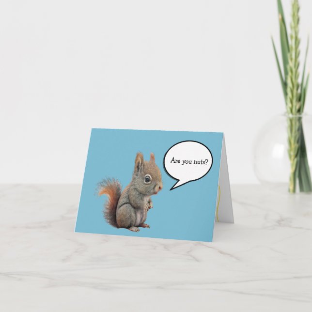 Baby Squirrel Happy Birthday Card (Front)