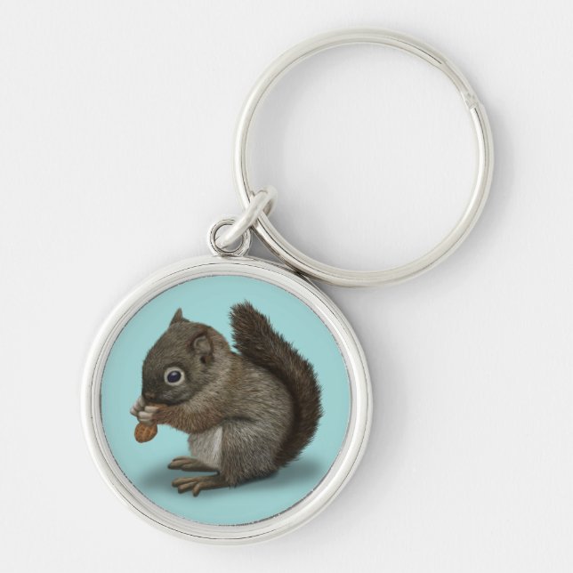 Baby Squirrel Keychain (Front)