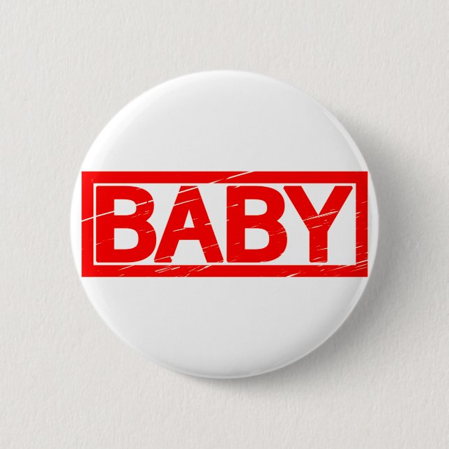 Baby Stamp 2 Inch Round Button (Front)