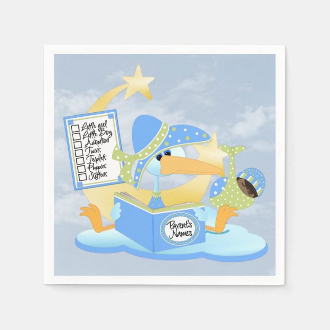 Baby#Standard Cocktail Napkins (Front)