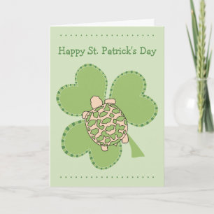 Baby Star Tortoise St Patrick's Day Card
