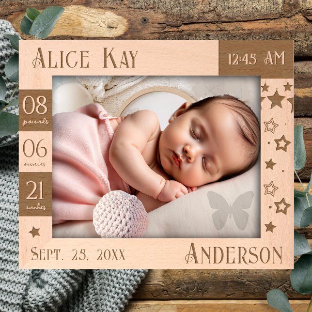 Baby Statistic Stars  Etched Frames (Creator Uploaded)