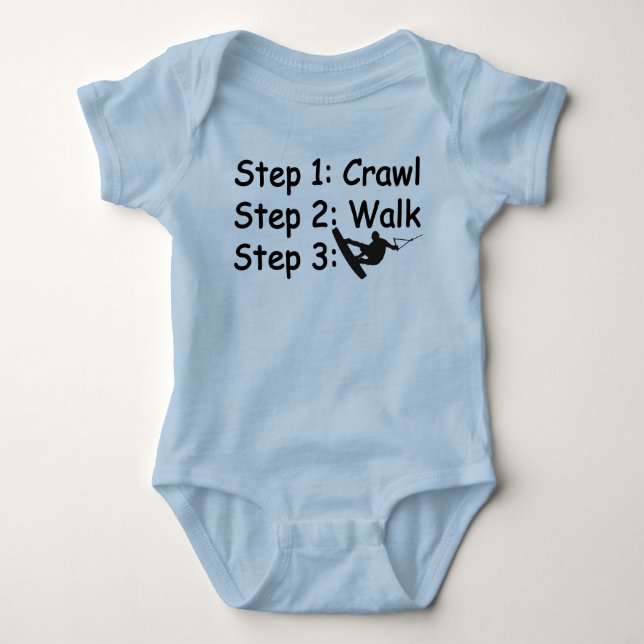 Baby Steps wakeboarding shirt (Front)