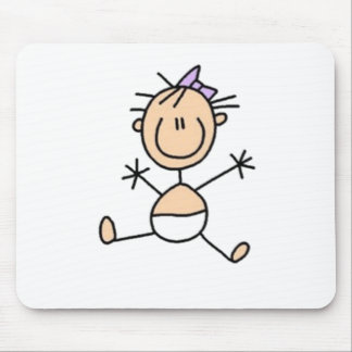 Baby Stick Figure Mouse Pad