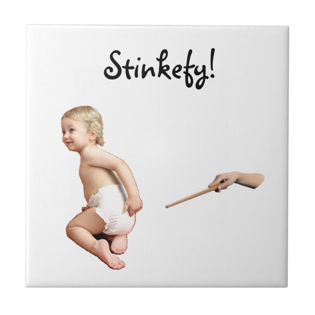 Baby Stinkefy!-tile Tile (Front)