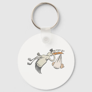 Baby Storch Klapperstorch stork Keychain