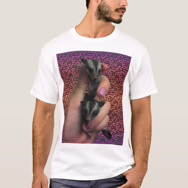 Baby Sugar Gliders with Funky Background Shirt (Front)